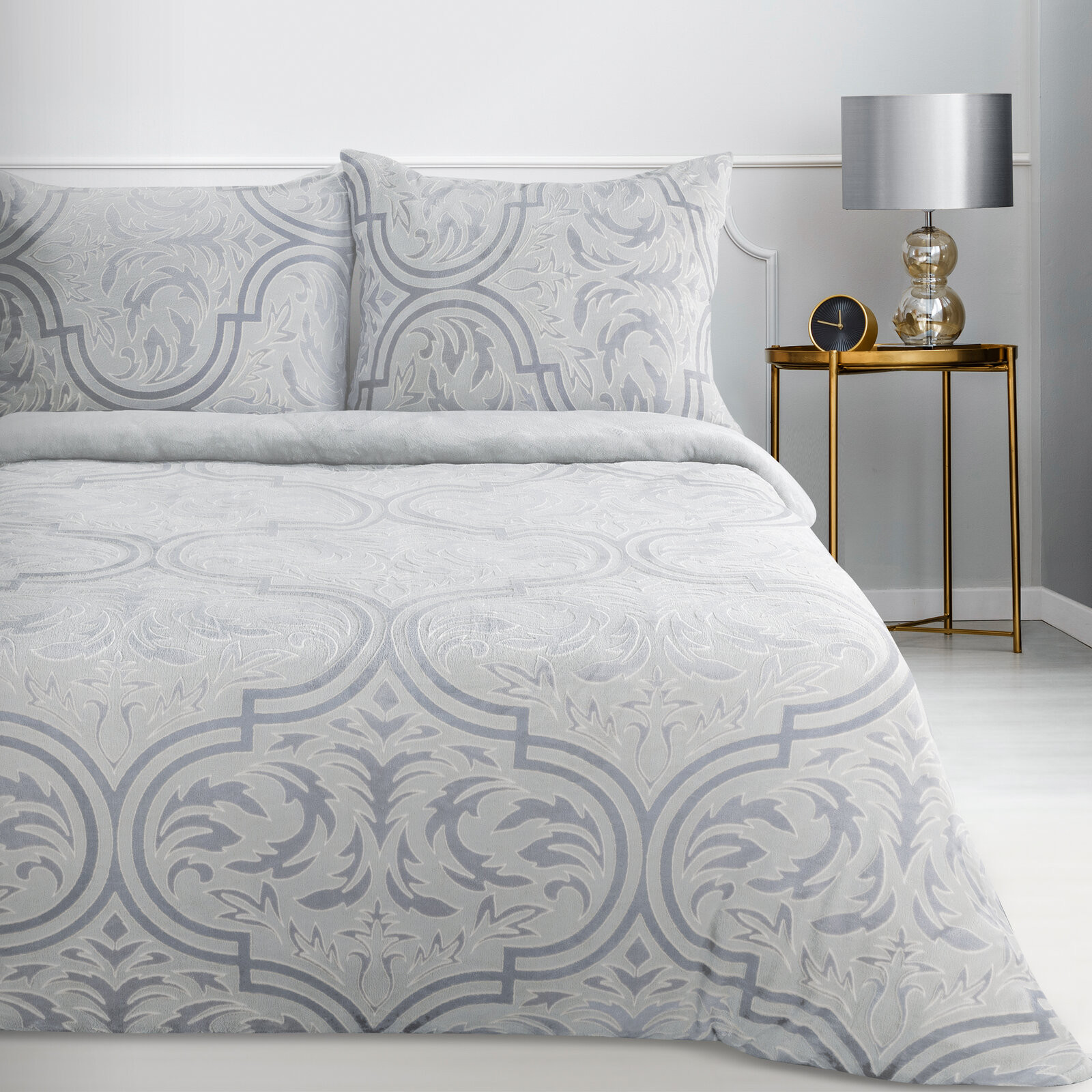 Ložní souprava FLANO 5 stříbrná / ocelová