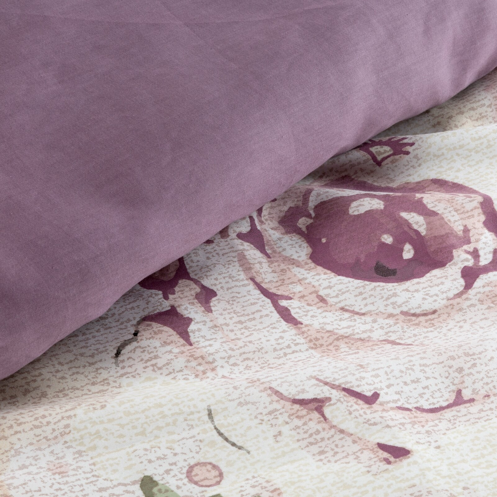 Ložní souprava SPRING 27 fialová / popelová