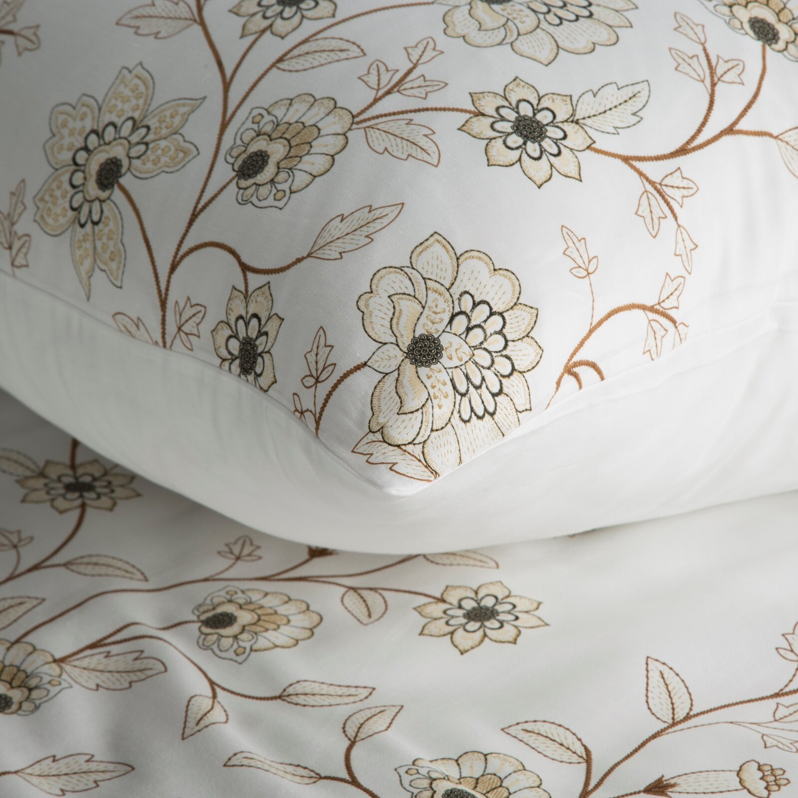 Ložní souprava SPRING 44 bílá / světle hnědá