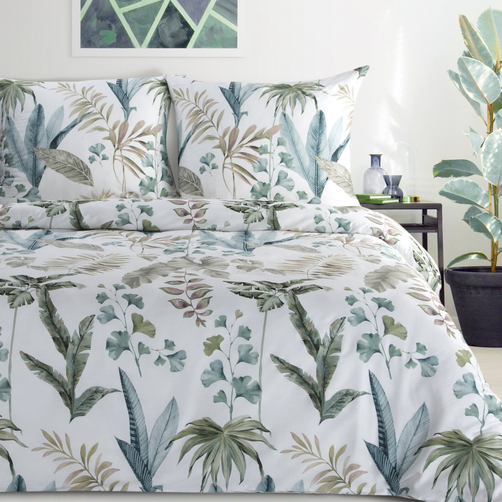 Ložní souprava SPRING 52 bílá / zelená