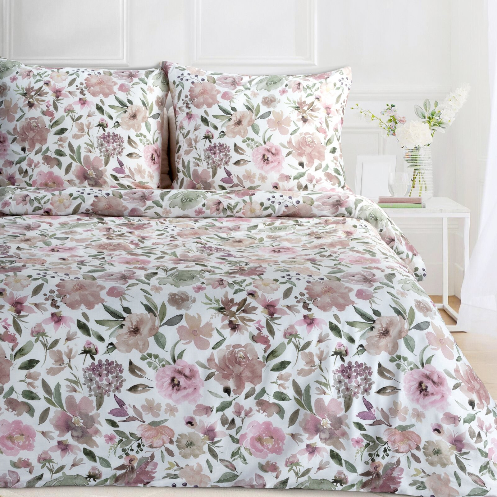 Ložní souprava SPRING 57 bílá / růžová