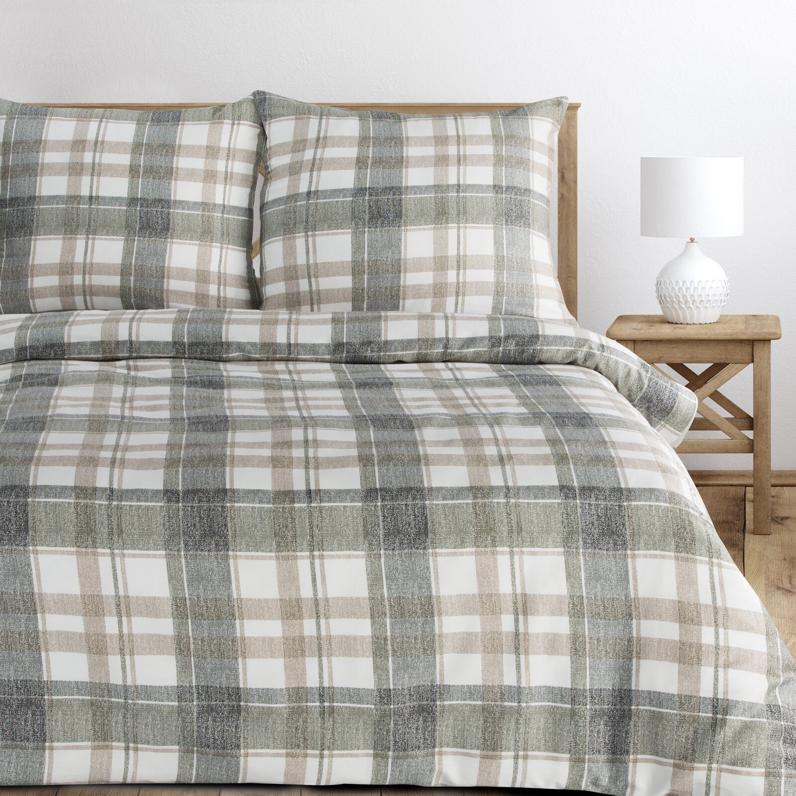 Ložní souprava SPRING 58 šedá / bílá