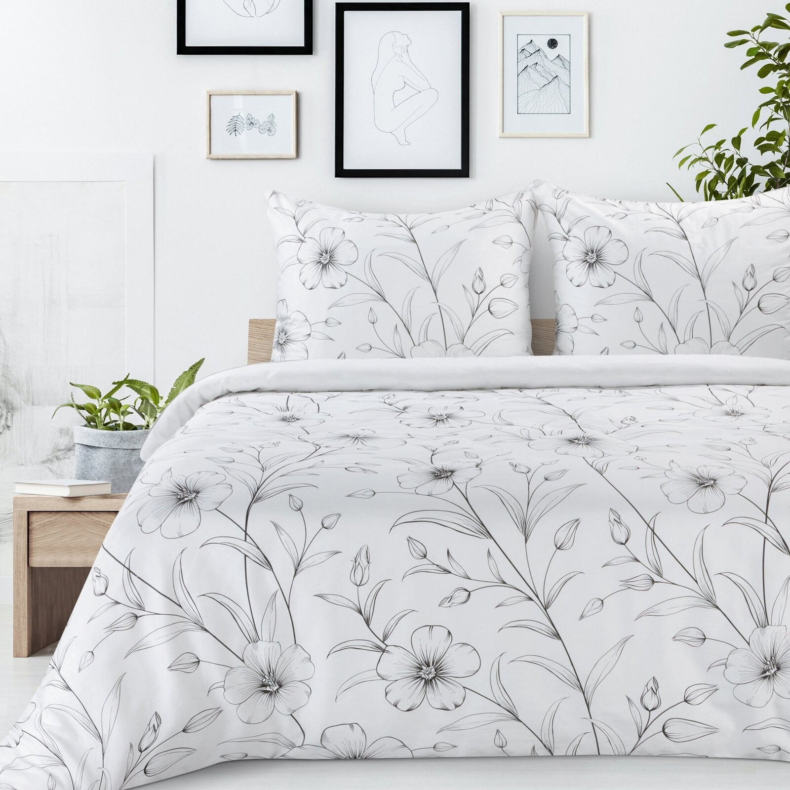 Ložní souprava SPRING 64 bílá / černá