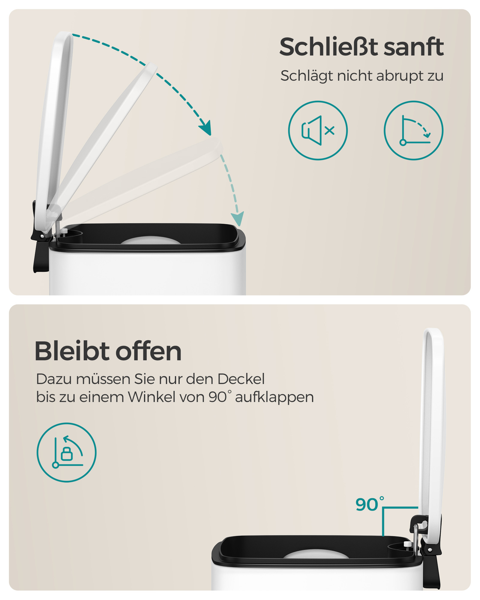 Odpadkový koš 6L LTB590W0602