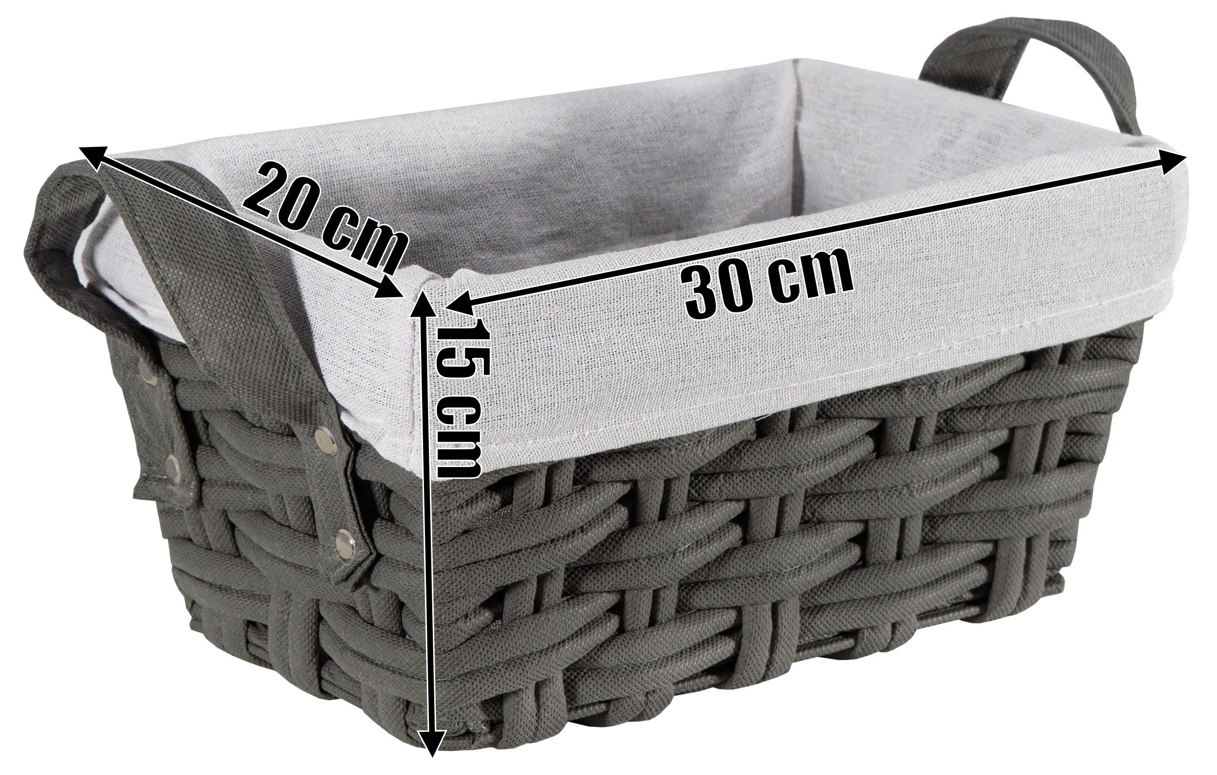 Úložný košík TIANA grafitový