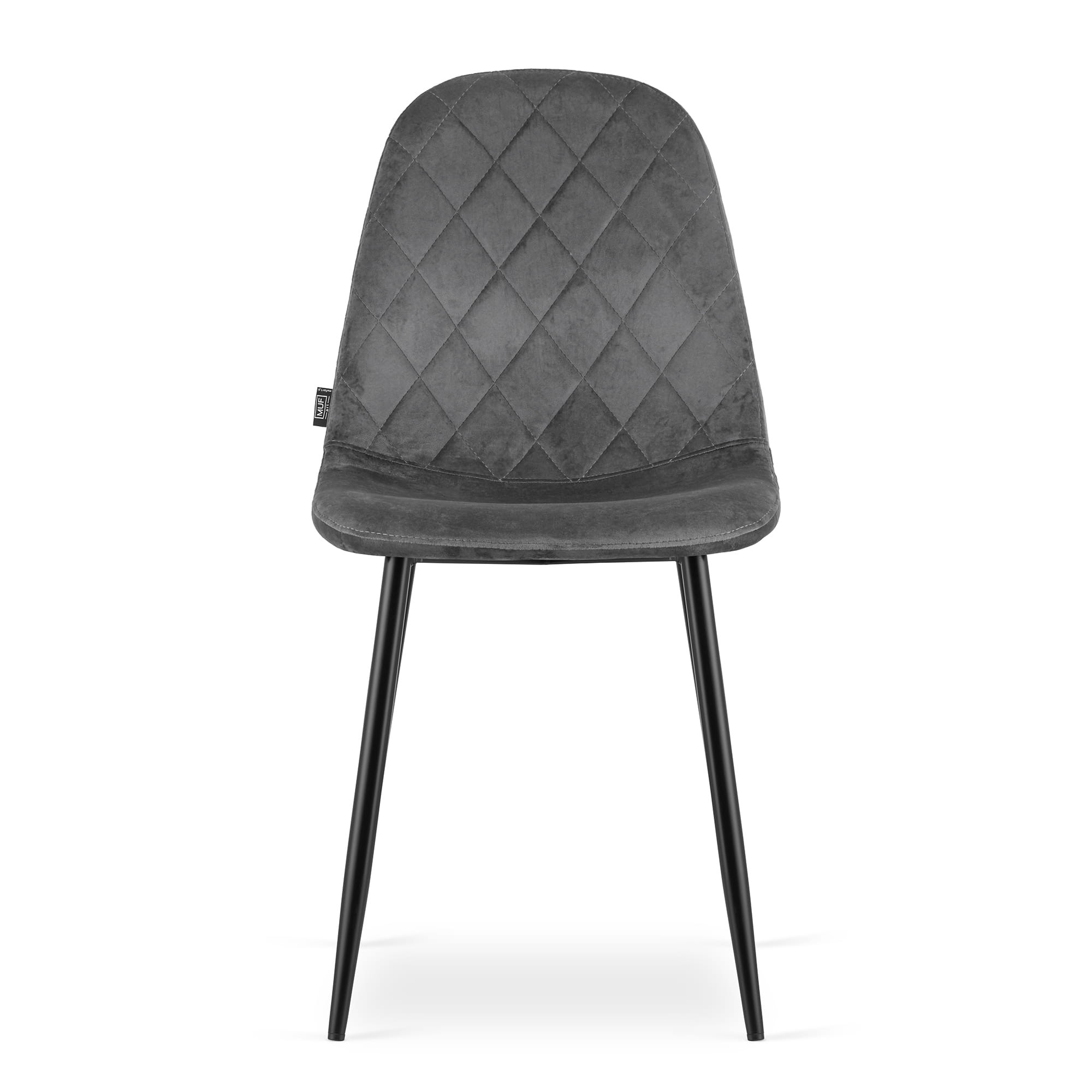 Set tří jídelních židlí COMO tmavě šedé (černé nohy) (3ks)