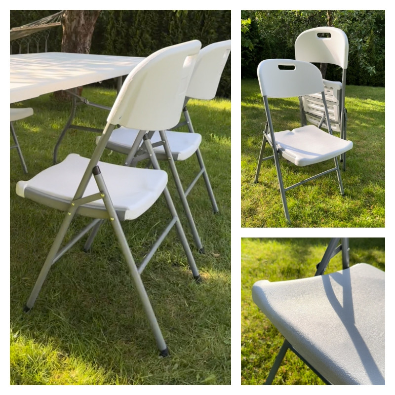 Rozkládací židle WHITE bílá