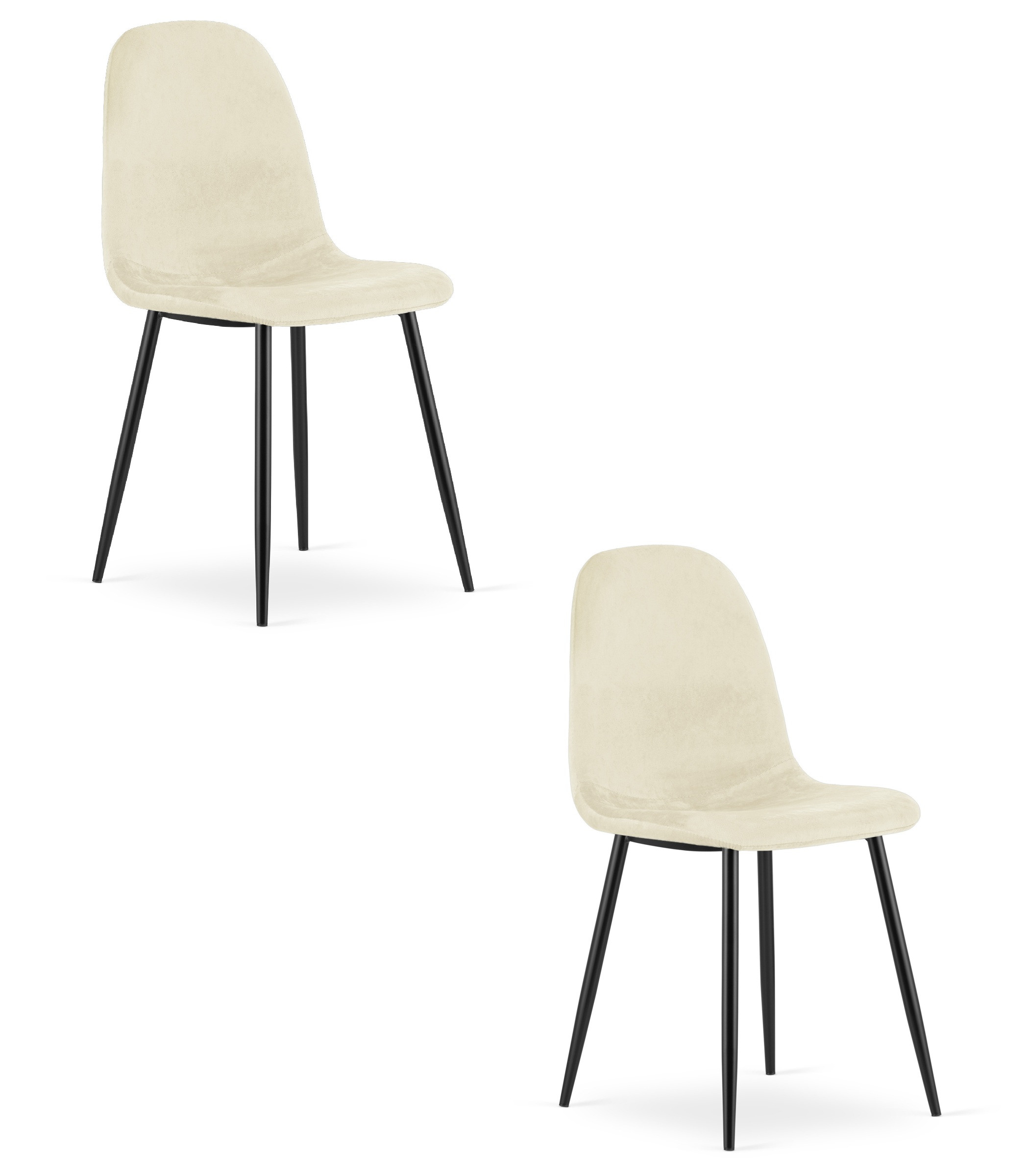 Set dvou jídelních židlí COMO béžový (2 ks)