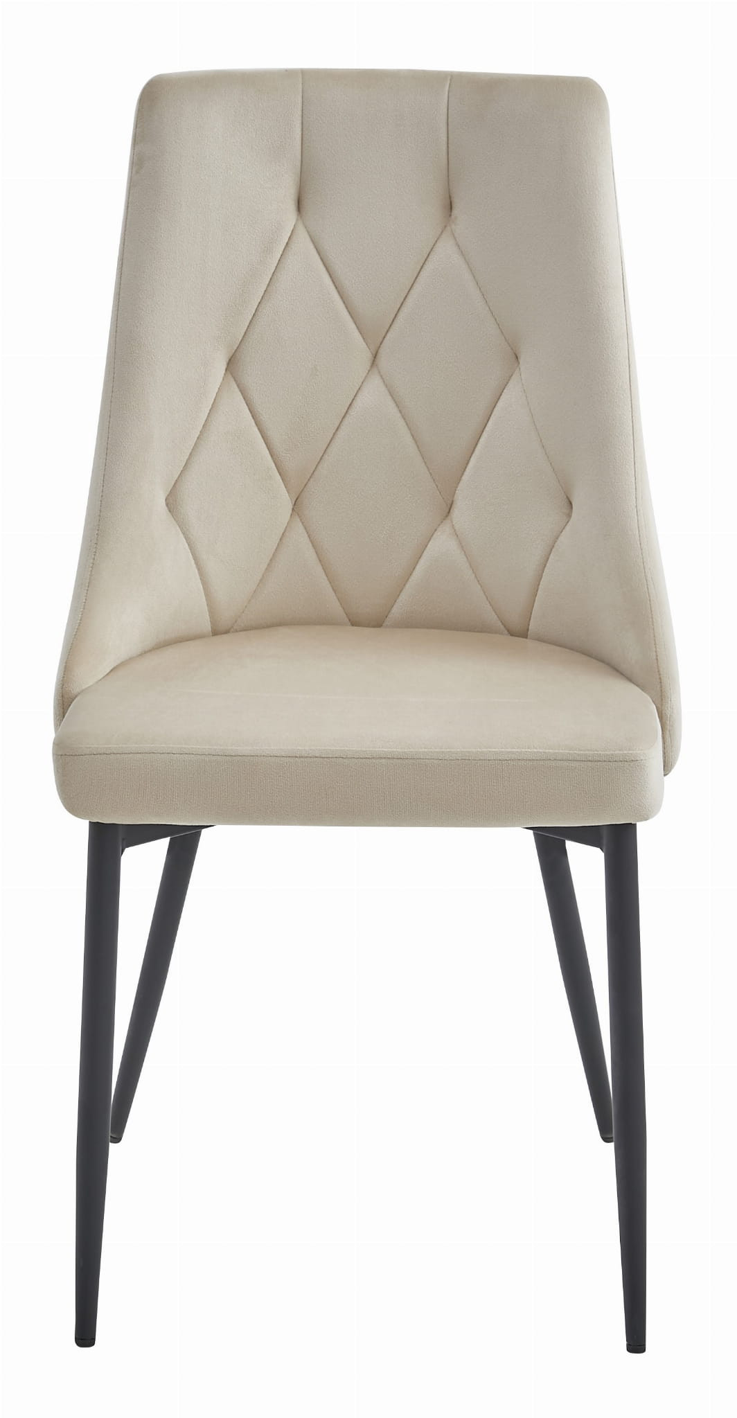 Set tří jídelních židlí IMOLA sametové béžové (3ks)