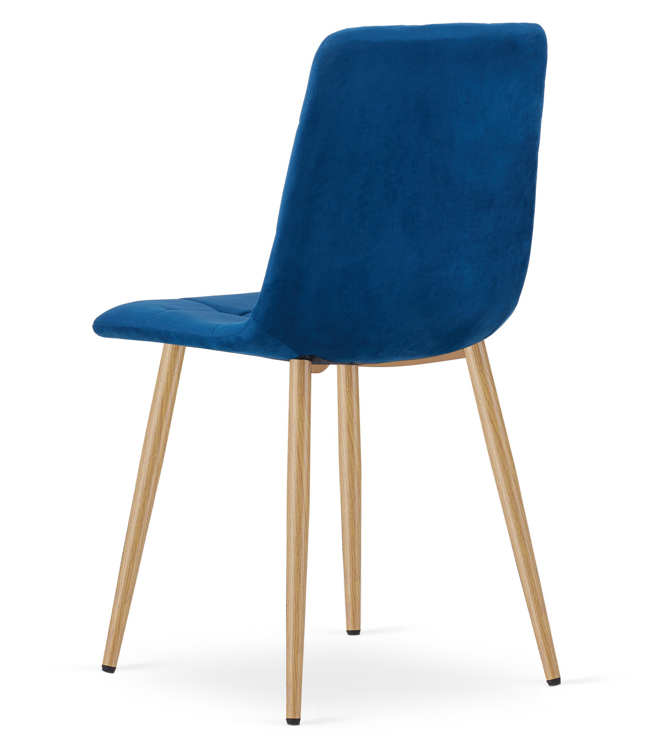 Jídelní židle KARA sametová, granátová / hnědé nohy