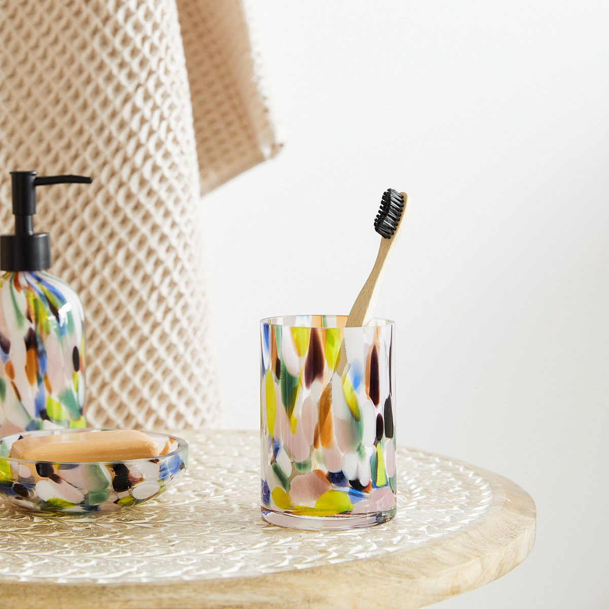 Koupelnový pohár RHORY s barevnými vzory 883236