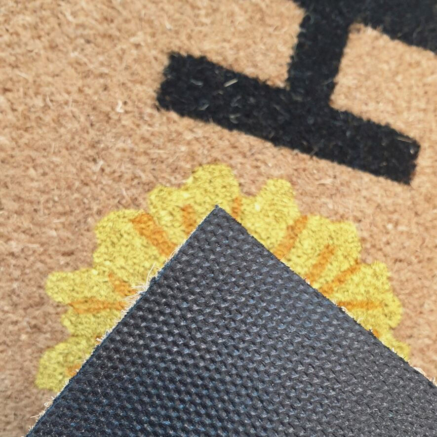 Rohožka Home hnědá / žlutá