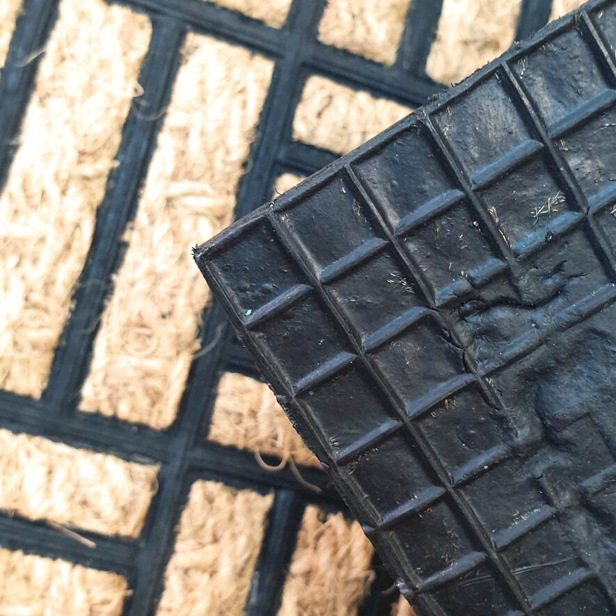 Rohožka Squares hnědá / černá