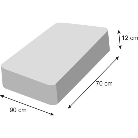 Matrace obdélníková L černý ekolen