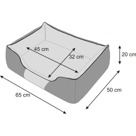 Pelíšek COMFORT L popel