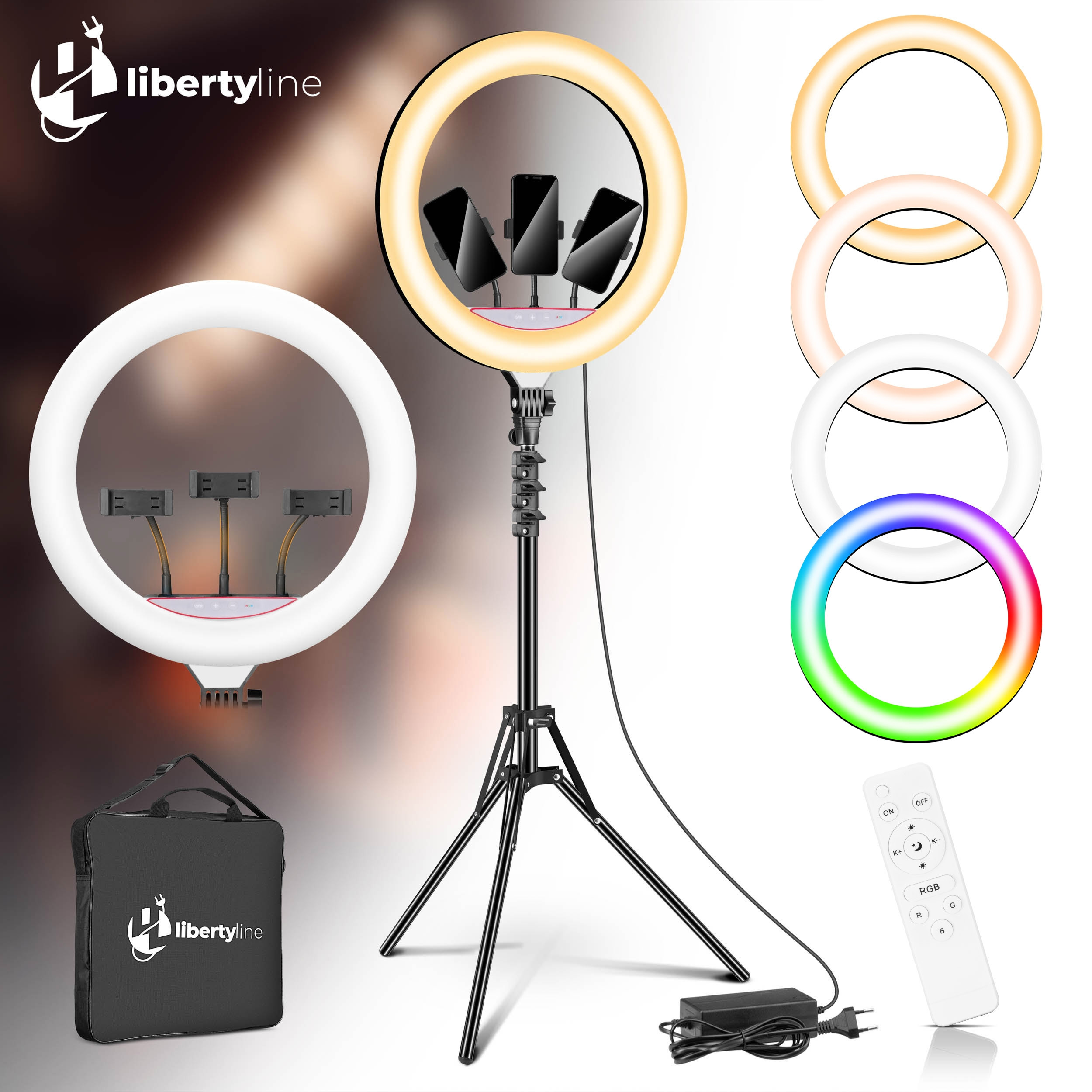 Kruhové světlo LUMO LED RGB