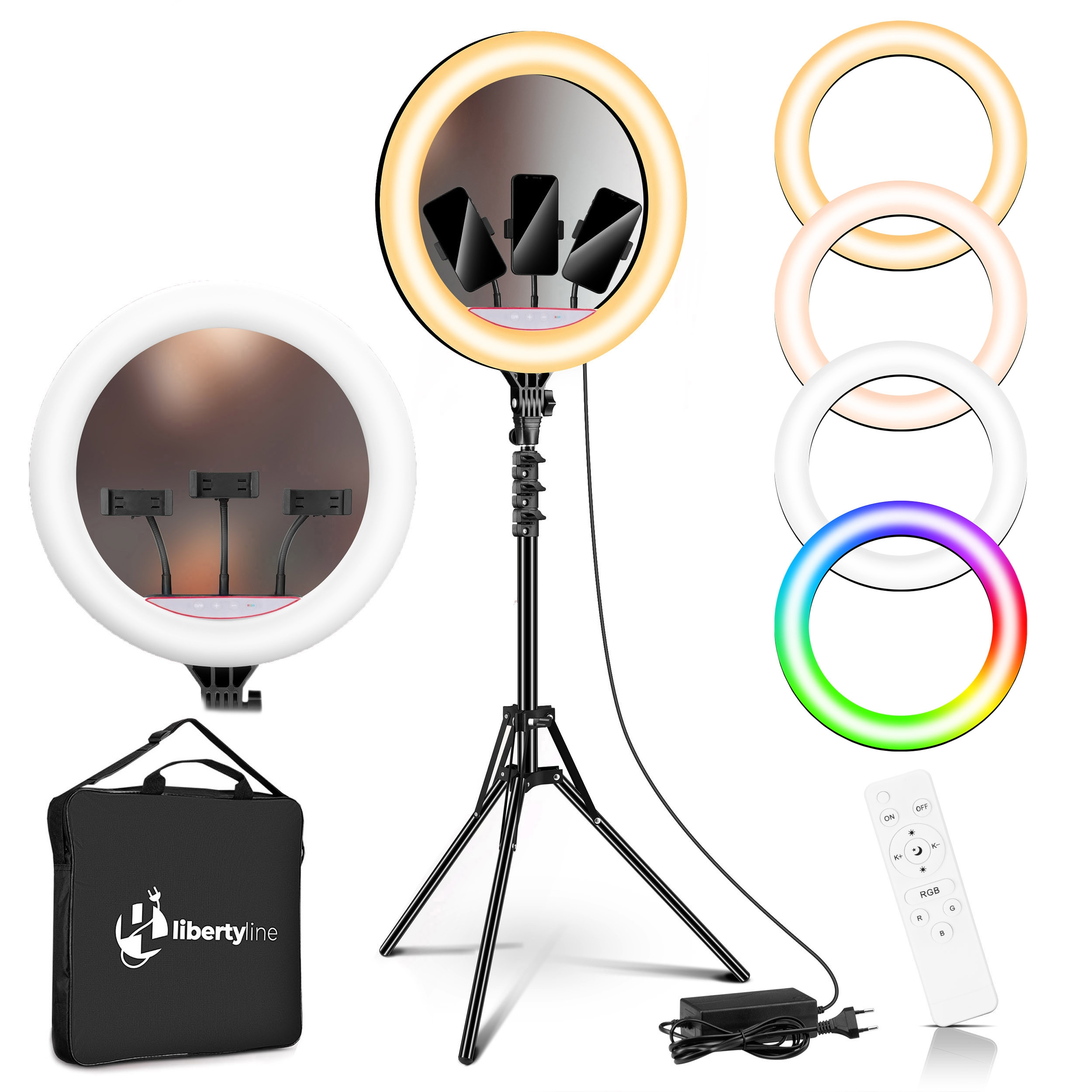 Kruhové světlo LUMO LED RGB