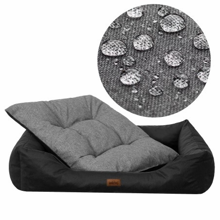 Pelíšek PUFFY R5 EKOMAT černá/grafitová matrace, ekolen
