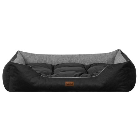 Pelíšek PUFFY R2 EKOSIDE grafitová / černá matrace, ekolen
