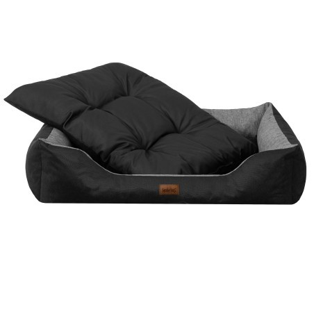 Pelíšek PUFFY R5 EKOSIDE grafitová / černá matrace, ekolen