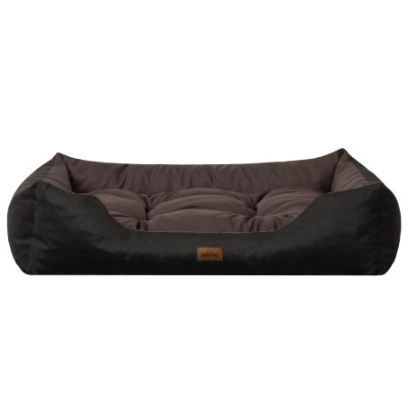 Pelíšek PUFFY R5 hnědý / černý, oxford