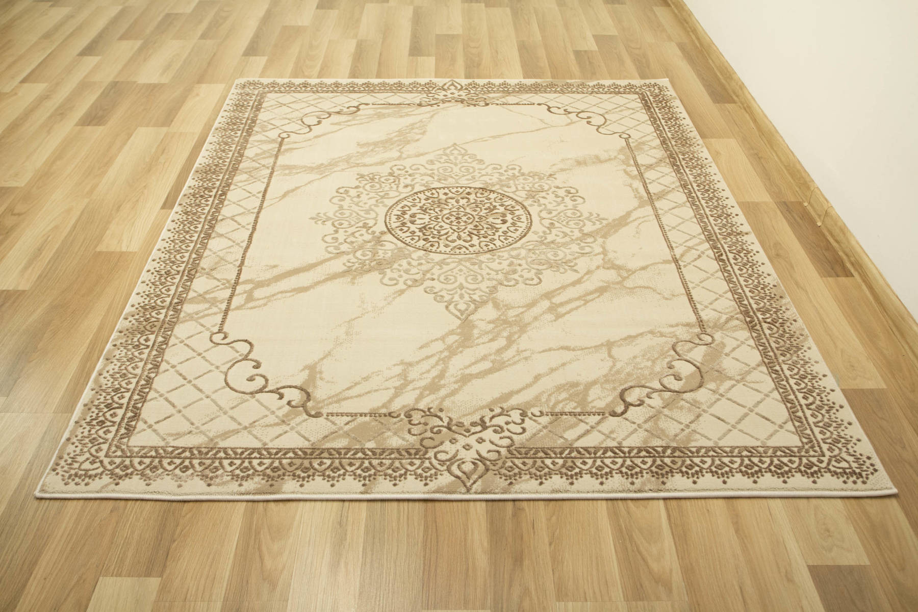 Koberec Allora Plus 8164A Marmur Ornament béžový / krémový