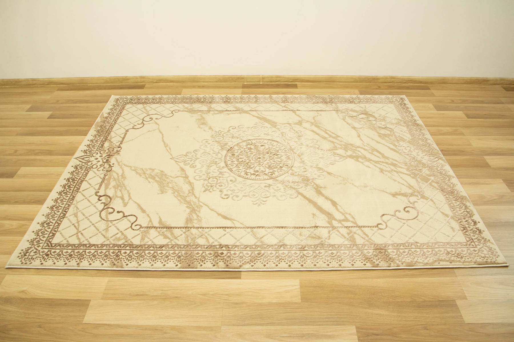 Koberec Allora Plus 8164A Marmur Ornament béžový / krémový