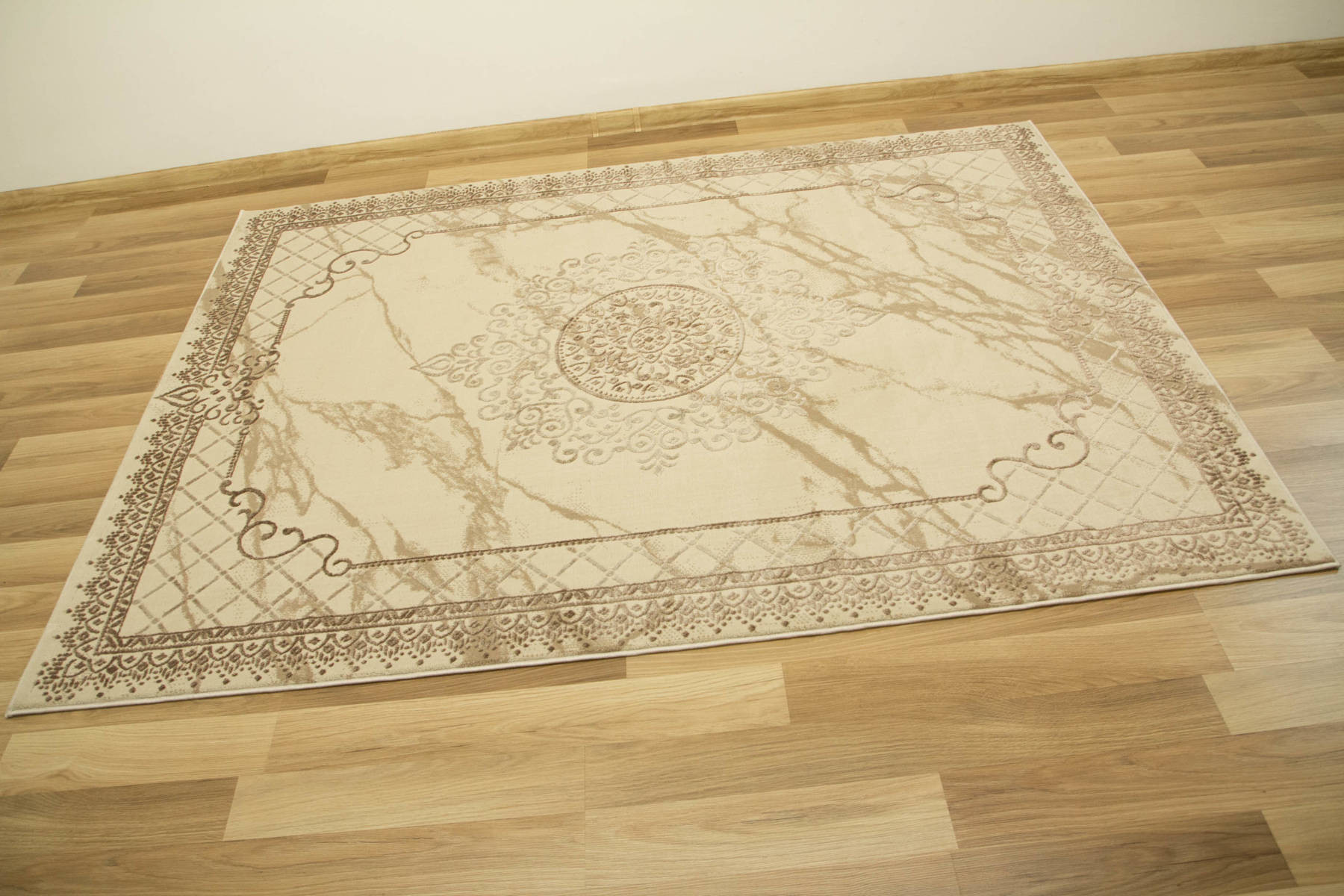 Koberec Allora Plus 8164A Marmur Ornament béžový / krémový