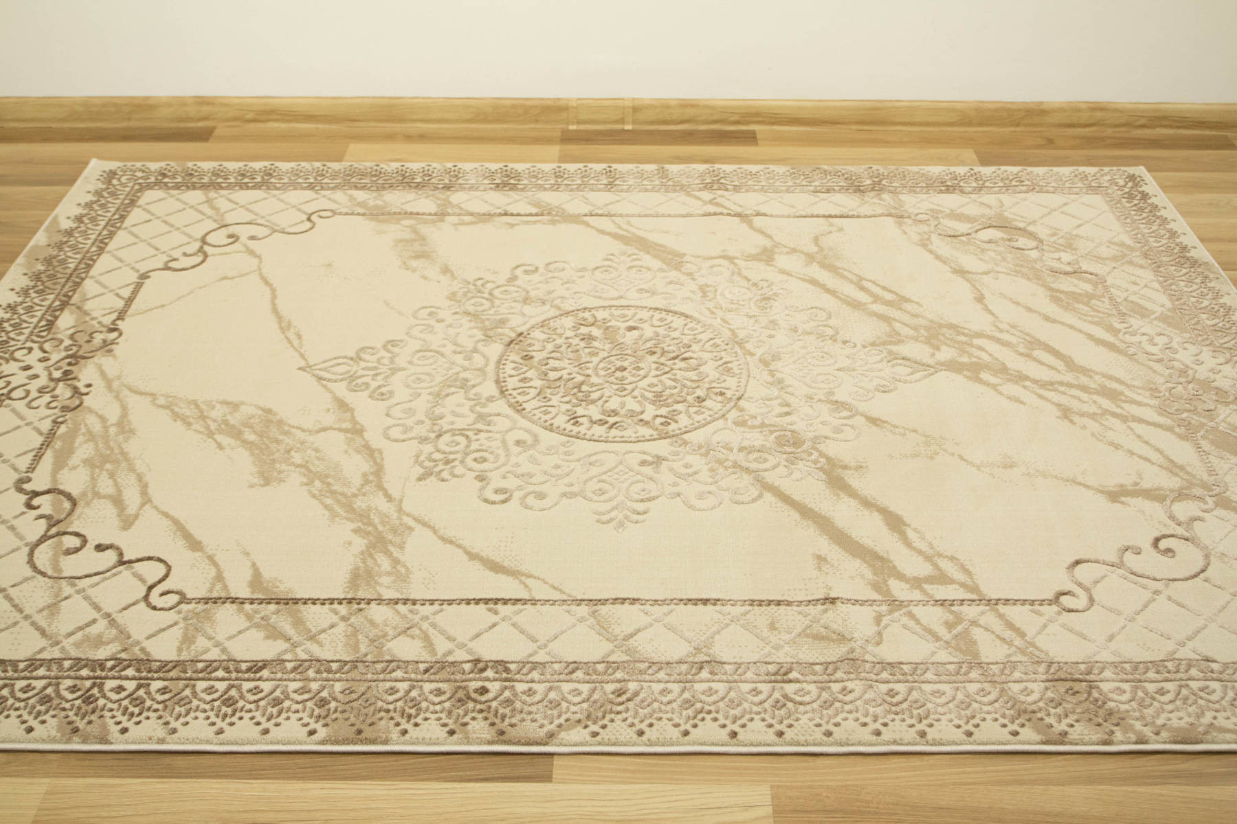 Koberec Allora Plus 8164A Marmur Ornament béžový / krémový