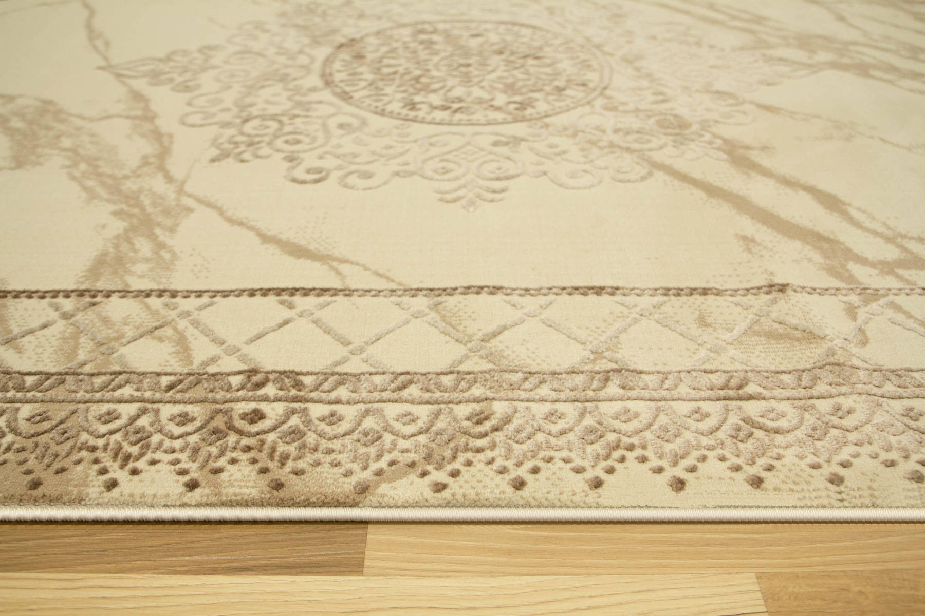 Koberec Allora Plus 8164A Marmur Ornament béžový / krémový