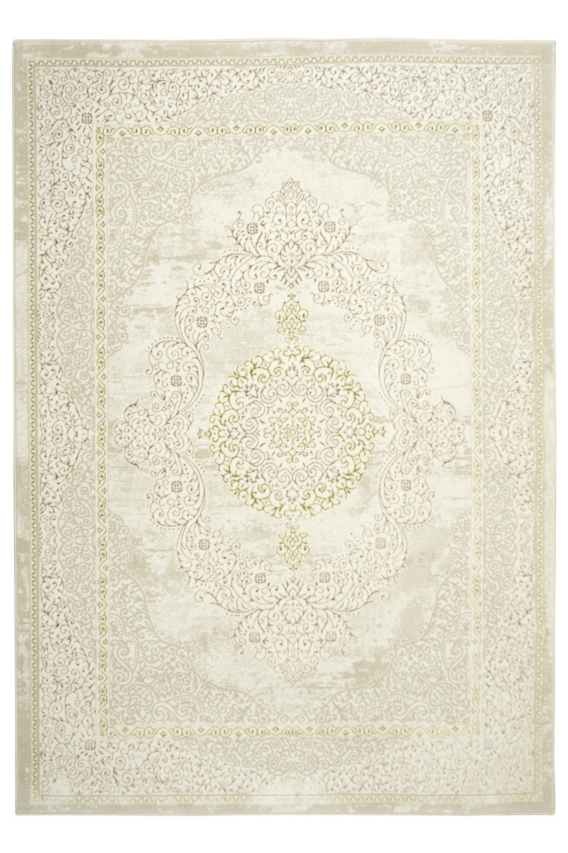 Koberec Allora Plus B826A lesklý krémový/zlatý