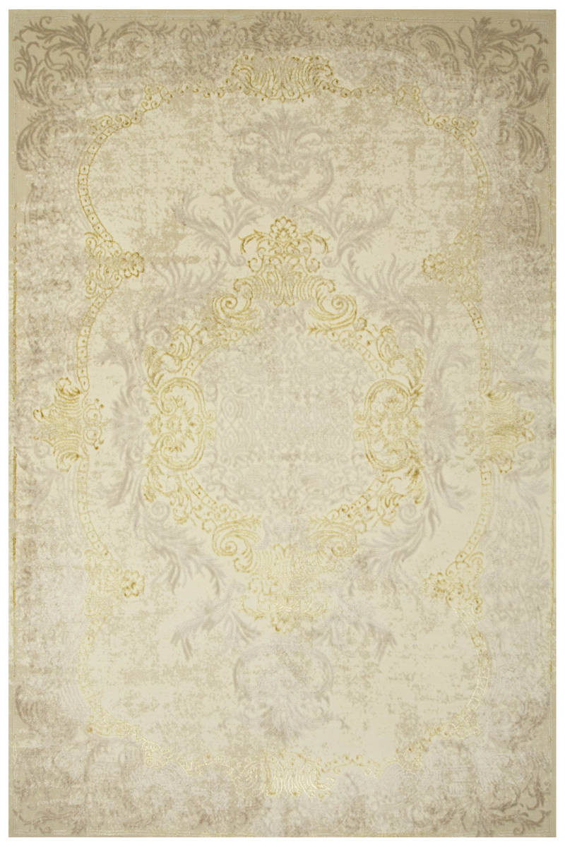 Koberec Allora Plus 9435A Ornament krémový / béžový / zlatý