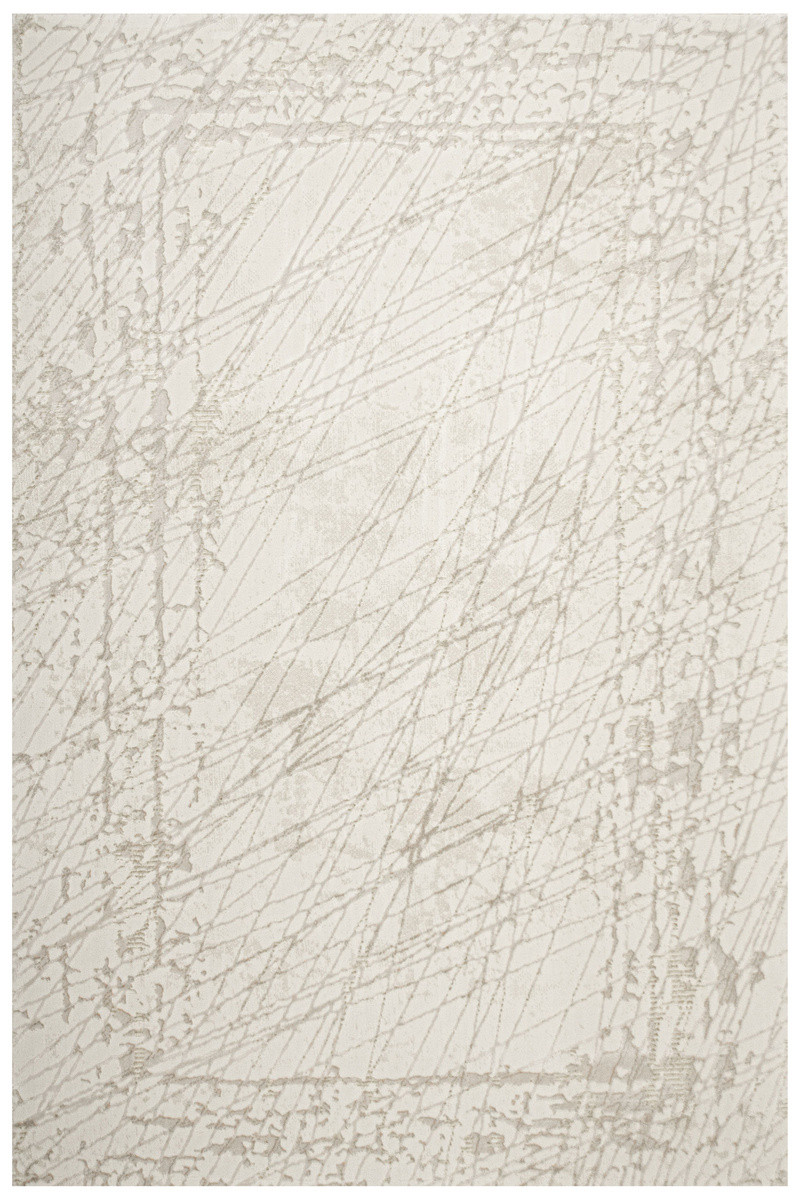 Koberec Allora Plus F928A rám / mramor, krémový