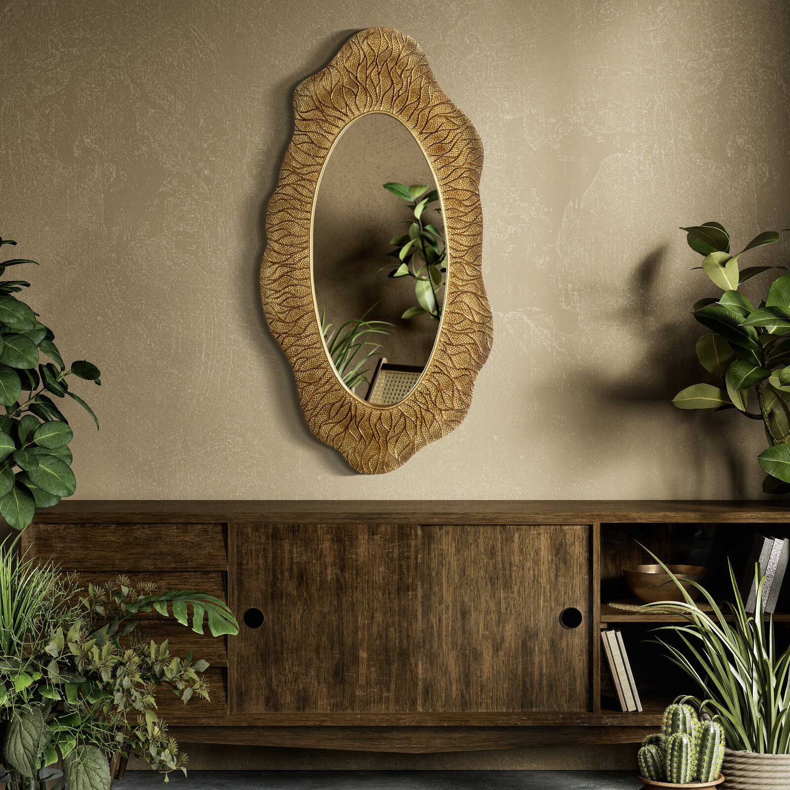 Zrcadlo MIRROR 14 zlaté