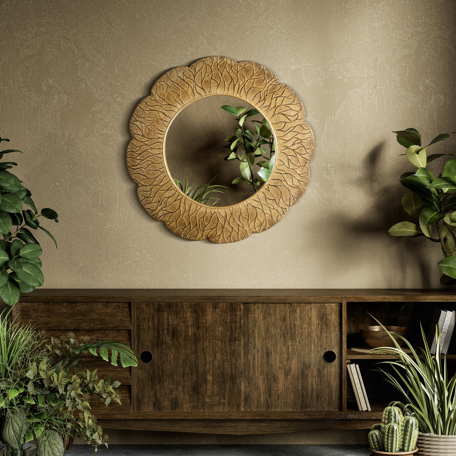 Zrcadlo MIRROR 15 zlaté