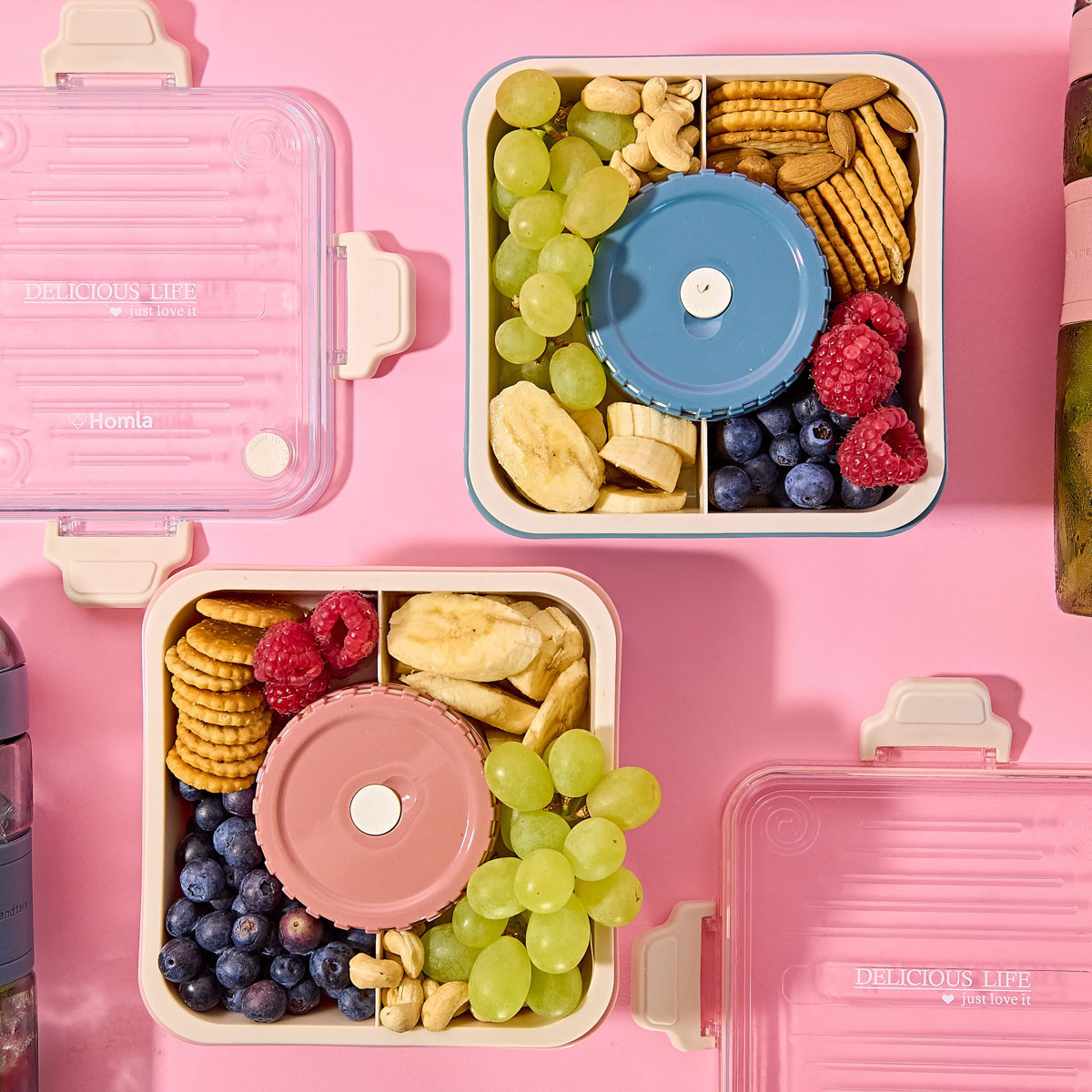 Obědový box POPPIE modrý 896045