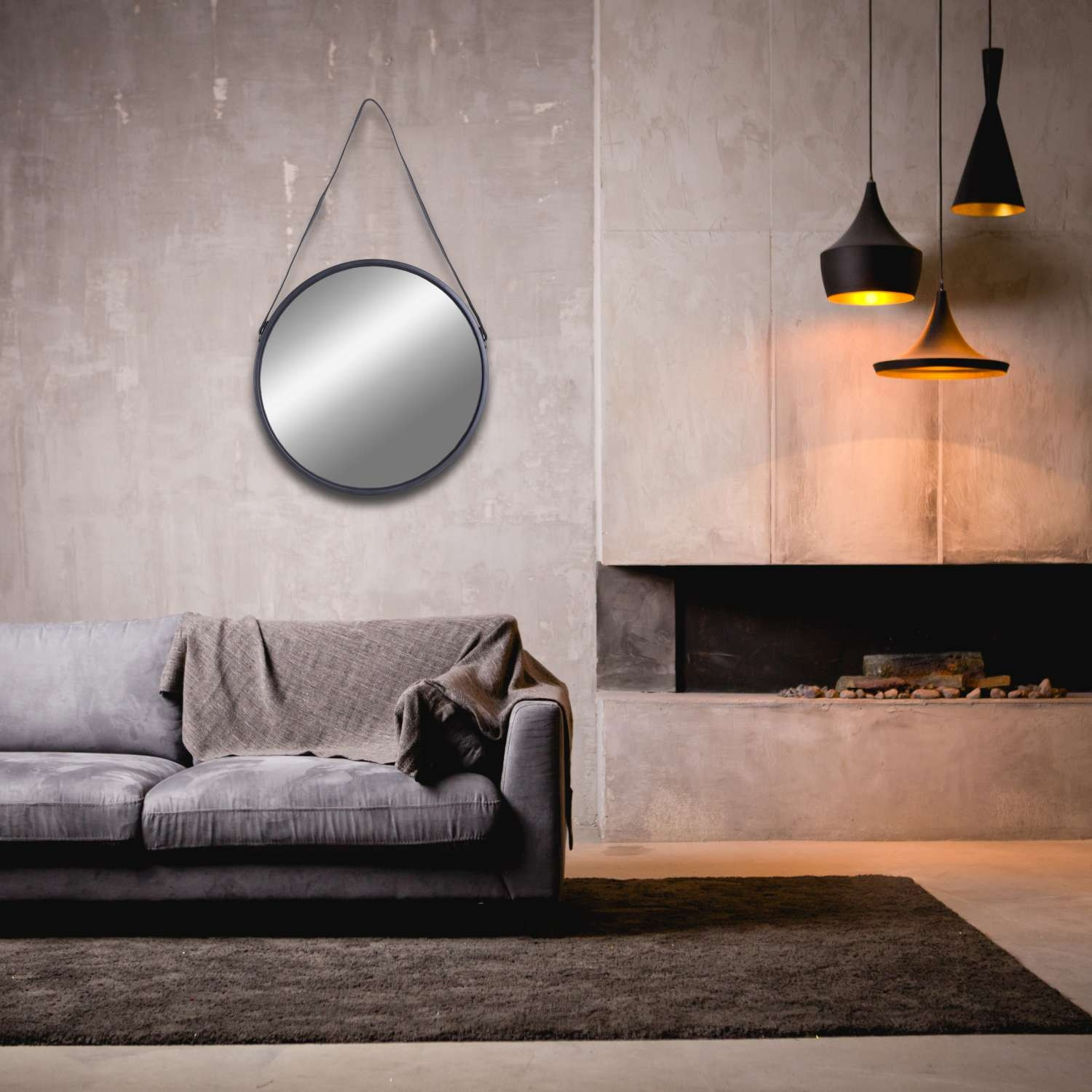 Zrcadlo MIRAGE 50 cm černé