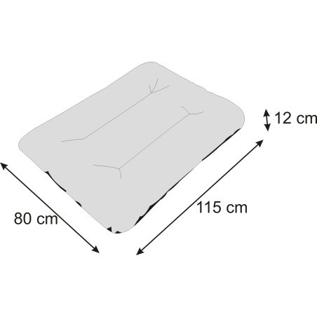 Matrace ECO PRESTIGE R3 tlapky, světle hnědý
