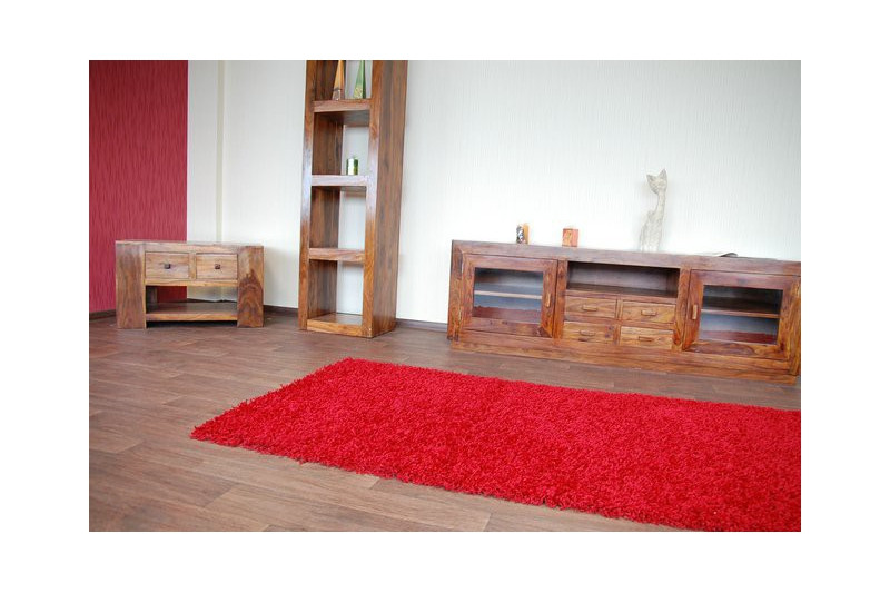 Metrážový koberec SHAGGY bordo