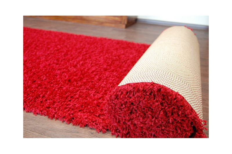 Metrážový koberec SHAGGY bordo