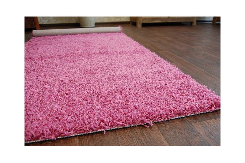 Metrážový koberec SHAGGY růžový