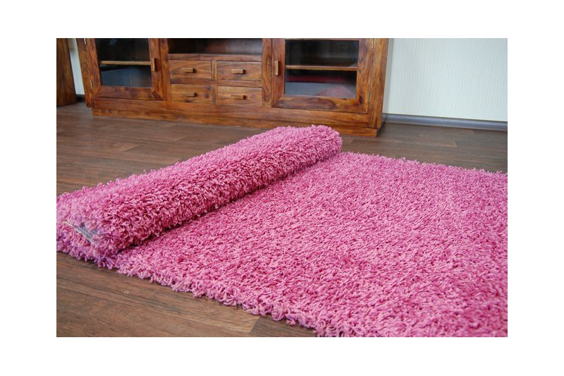 Metrážový koberec SHAGGY růžový