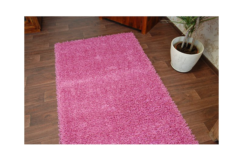 Metrážový koberec SHAGGY růžový