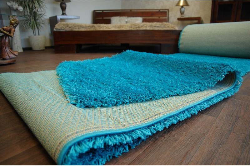 Metrážový koberec SHAGGY tyrkys