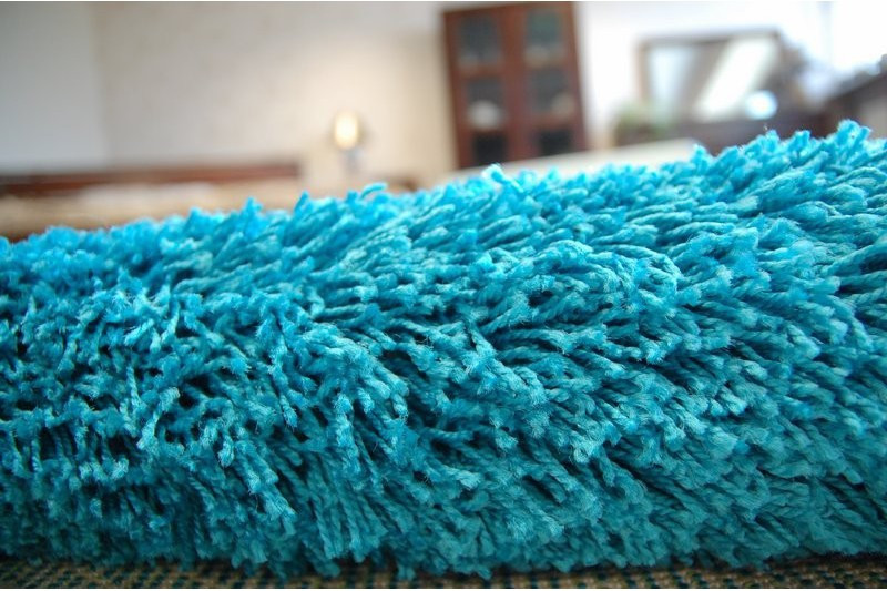 Metrážový koberec SHAGGY tyrkys