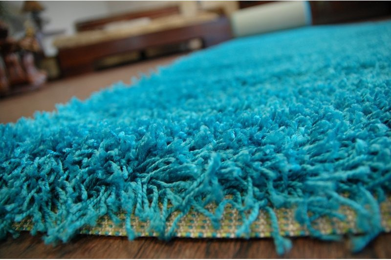 Metrážový koberec SHAGGY tyrkys