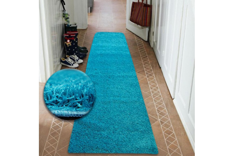 Metrážový koberec SHAGGY tyrkys