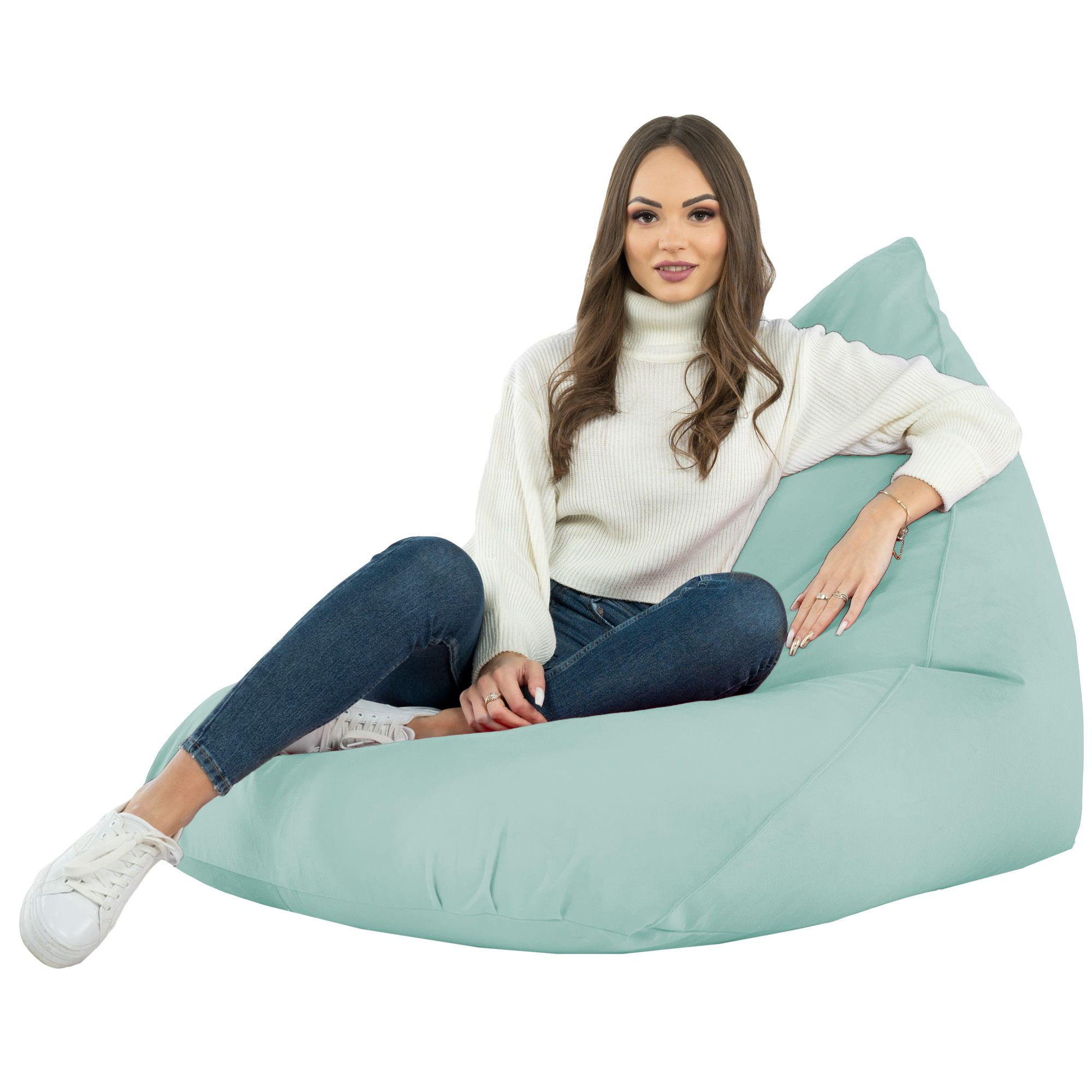 Sedací vak Bermudy SAKO mátový plyš