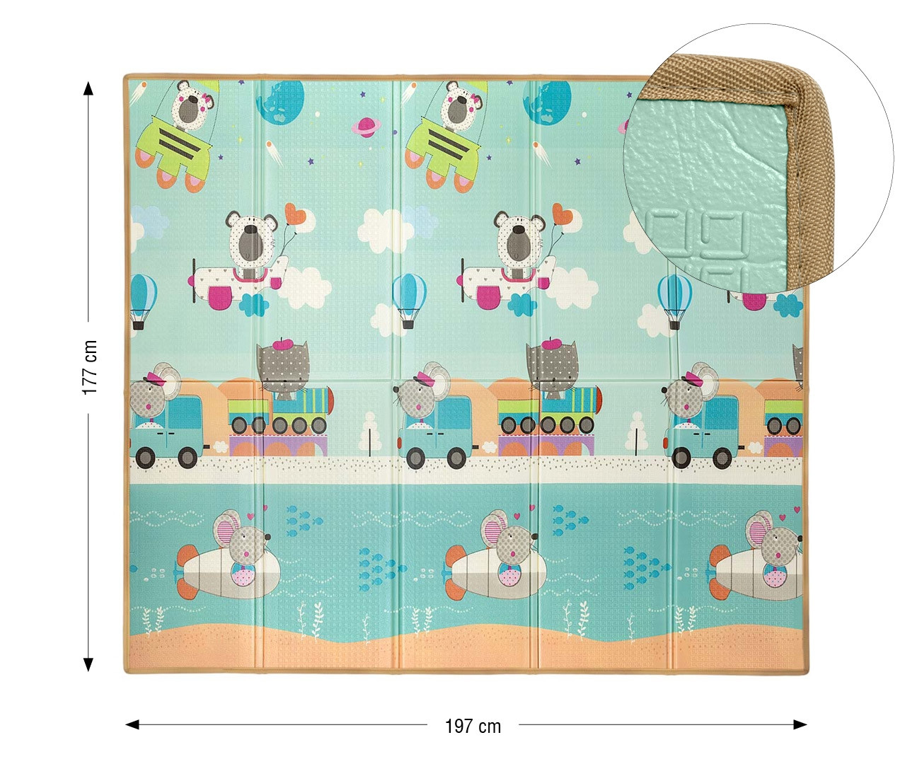 Hrací podložka pro děti Play Circus and Travel T1