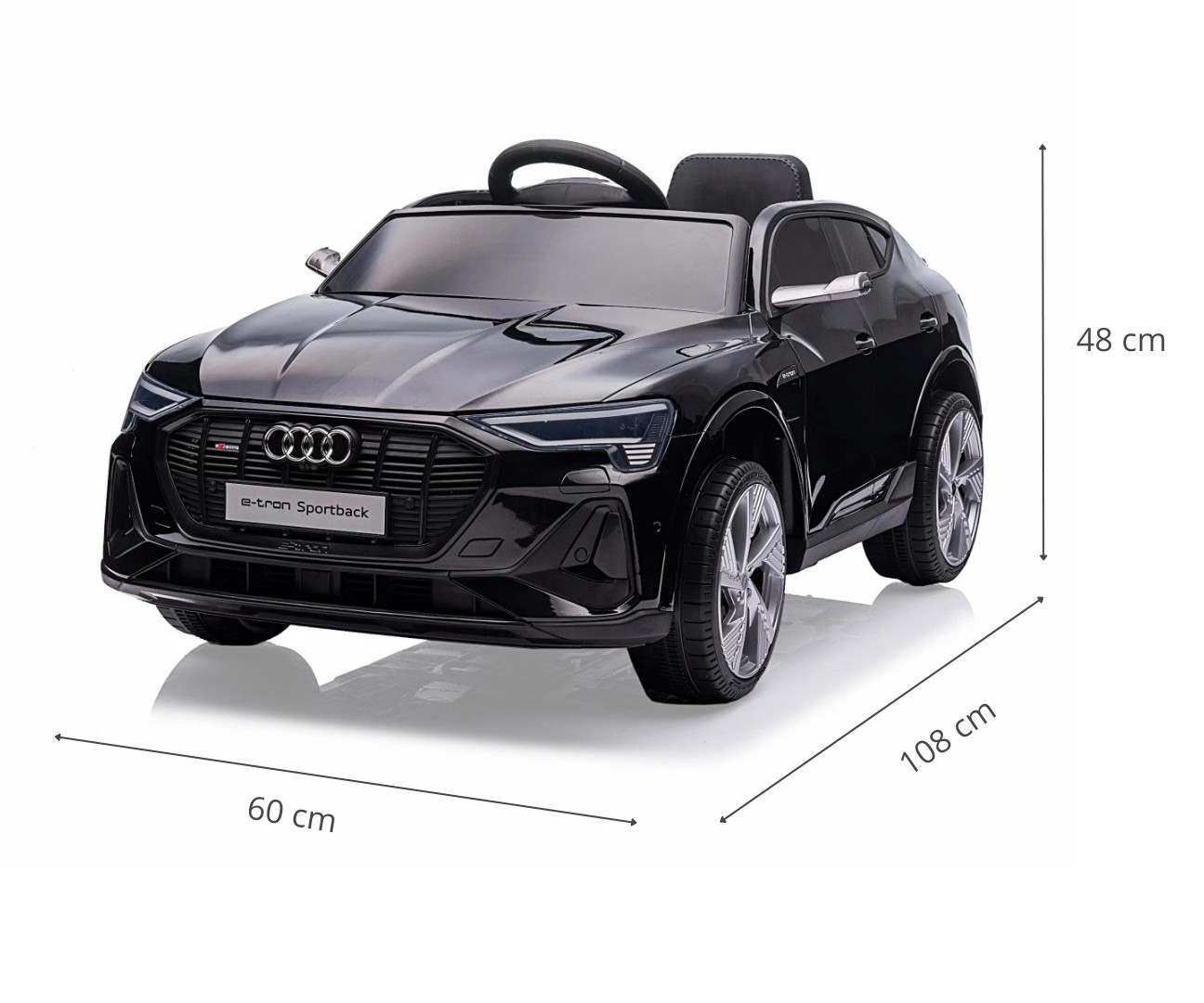 Elektrické autíčko Audi E-Tron Sportback 4x4 černé